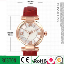 Reloj de señoras de moda del reloj de moda de encargo de la venta caliente